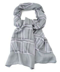 Leilian / レリアン マフラー・ショール・スヌード・ストール | スクエア柄ストール