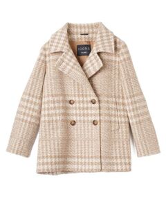 Leilian / レリアン その他アウター | チェック柄ダブルハーフコート【CINZIA ROCCA】