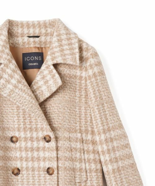 Leilian / レリアン その他アウター | チェック柄ダブルハーフコート【CINZIA ROCCA】 | 詳細2
