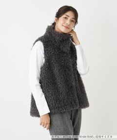 Leilian / レリアン テーラードジャケット | フェイクファーベスト