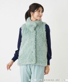 Leilian / レリアン テーラードジャケット | フェイクファーベスト