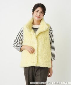 Leilian / レリアン テーラードジャケット | フェイクファーベスト