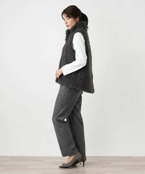 Leilian / レリアン テーラードジャケット | フェイクファーベスト | 詳細2