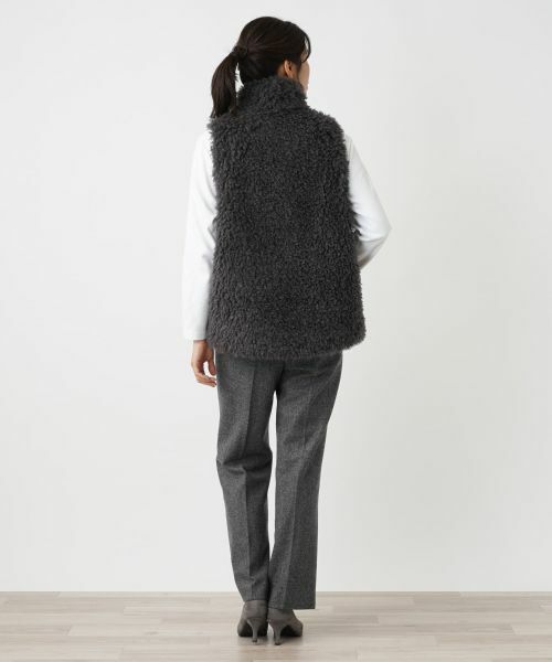 Leilian / レリアン テーラードジャケット | フェイクファーベスト | 詳細3