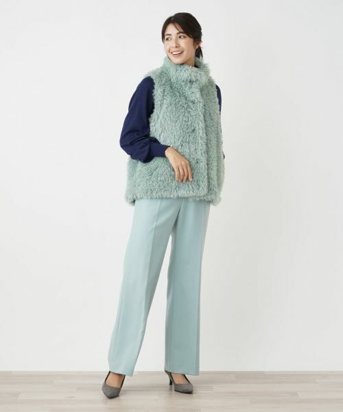 Leilian / レリアン テーラードジャケット | フェイクファーベスト | 詳細6