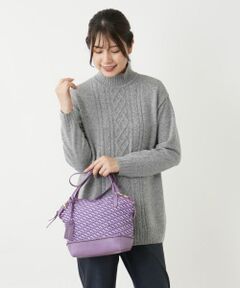 Leilian / レリアン ハンドバッグ | 幾何学柄ハンドバッグ