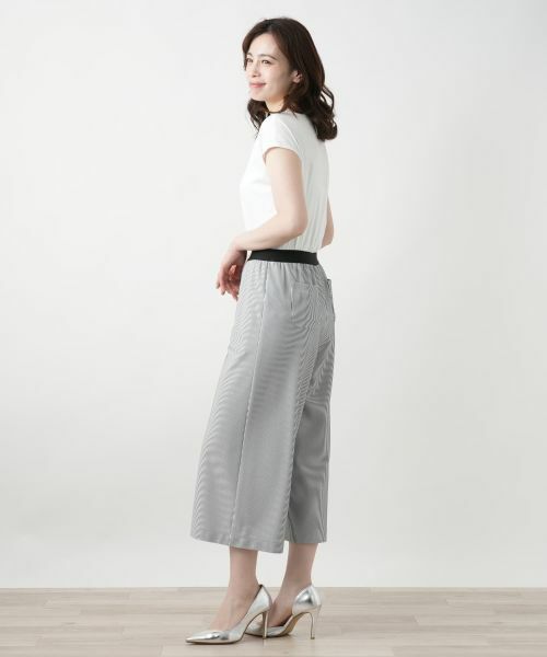 Leilian / レリアン その他パンツ | ストライプガウチョパンツ | 詳細2