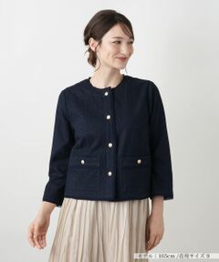 Leilian / レリアン テーラードジャケット | ノーカラージャケット