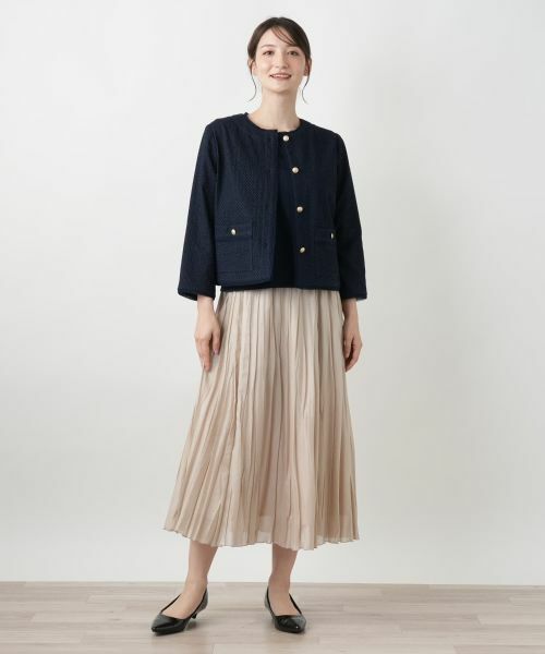 Leilian / レリアン テーラードジャケット | ノーカラージャケット | 詳細1