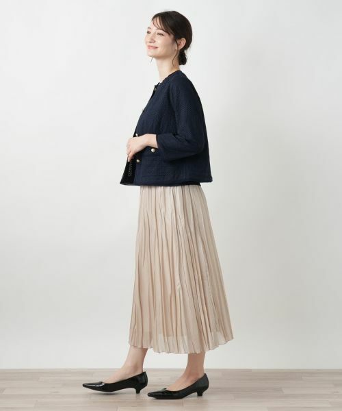 Leilian / レリアン テーラードジャケット | ノーカラージャケット | 詳細2