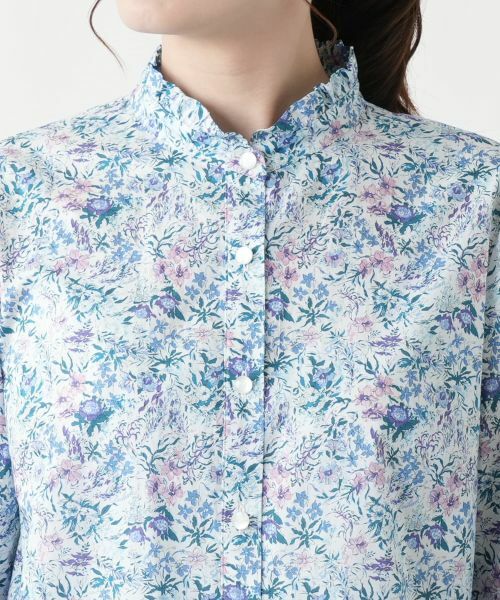 Leilian / レリアン シャツ・ブラウス | リバティプリントブラウス【Liberty】 | 詳細10