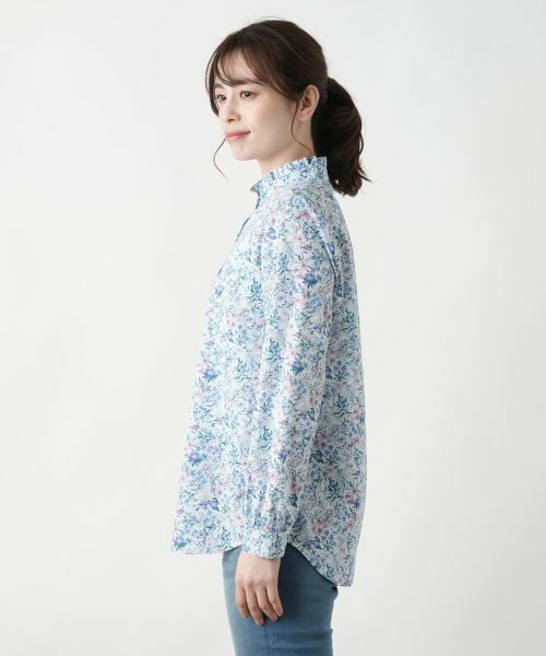 リバティ　ブラウス sosotto｜【ポンデシャロン別注】リバティプリント/2WAY丸衿