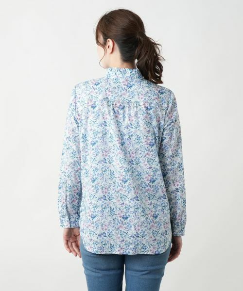 Leilian / レリアン シャツ・ブラウス | リバティプリントブラウス【Liberty】 | 詳細9