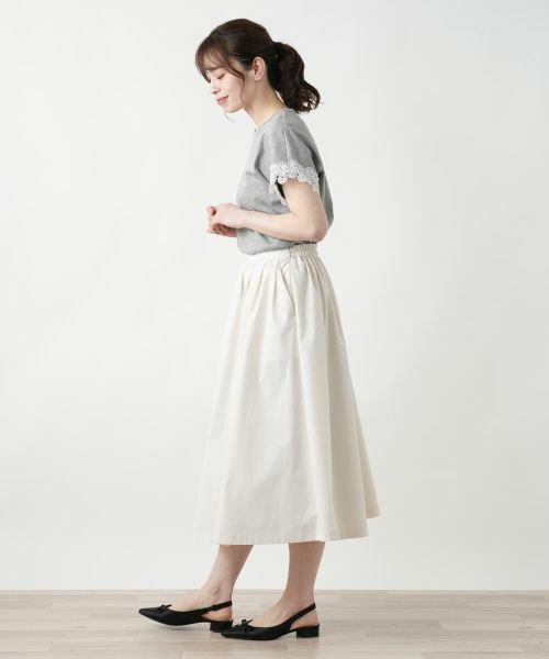 Leilian / レリアン ミニ・ひざ丈スカート | 洗えるギャザースカート | 詳細5