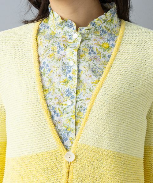 Leilian / レリアン カーディガン・ボレロ | グラデーションボーダーカーディガン | 詳細13