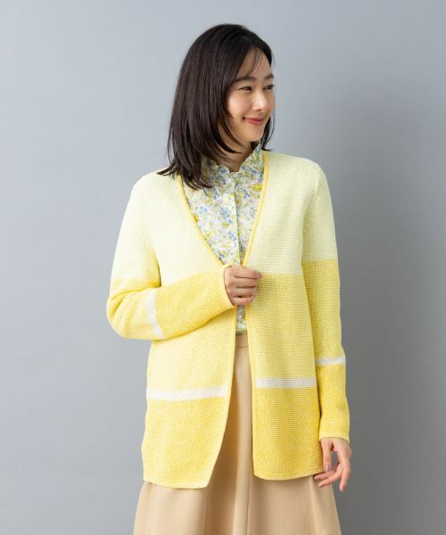 Leilian / レリアン カーディガン・ボレロ | グラデーションボーダーカーディガン | 詳細6
