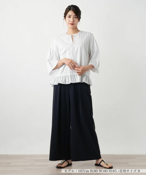 Leilian / レリアン シャツ・ブラウス | ストライプブラウス | 詳細1