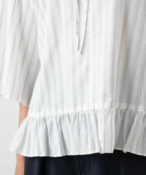 Leilian / レリアン シャツ・ブラウス | ストライプブラウス | 詳細10