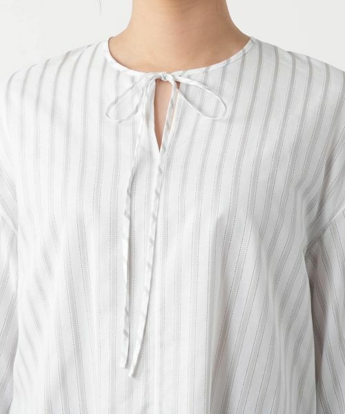 Leilian / レリアン シャツ・ブラウス | ストライプブラウス | 詳細7