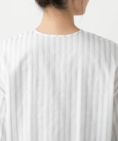 Leilian / レリアン シャツ・ブラウス | ストライプブラウス | 詳細8