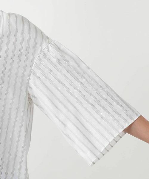 Leilian / レリアン シャツ・ブラウス | ストライプブラウス | 詳細9