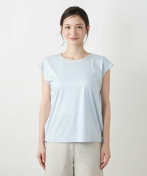 Leilian / レリアン カットソー | ネックライン刺繍プルオーバー | 詳細10