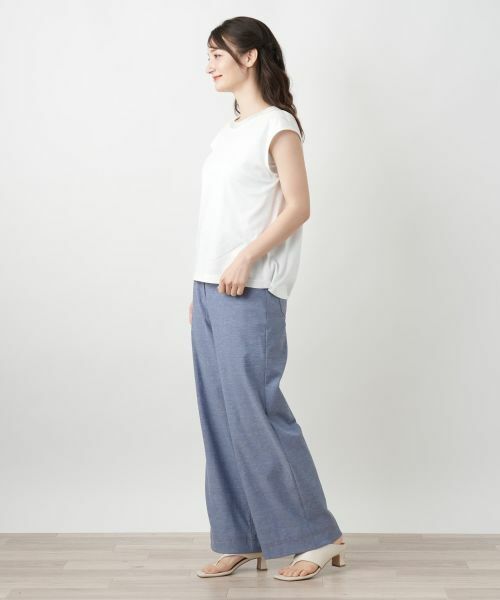 Leilian / レリアン カットソー | ネックライン刺繍プルオーバー | 詳細2