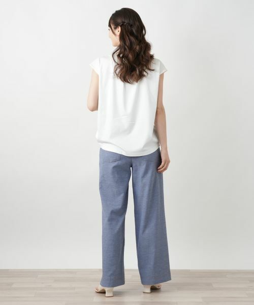 Leilian / レリアン カットソー | ネックライン刺繍プルオーバー | 詳細3