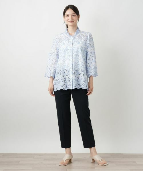 Leilian / レリアン シャツ・ブラウス | カットワークレースブラウス | 詳細1