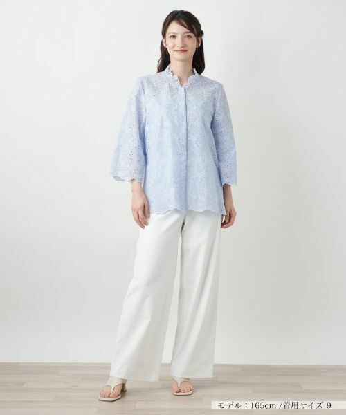 Leilian / レリアン シャツ・ブラウス | カットワークレースブラウス | 詳細4