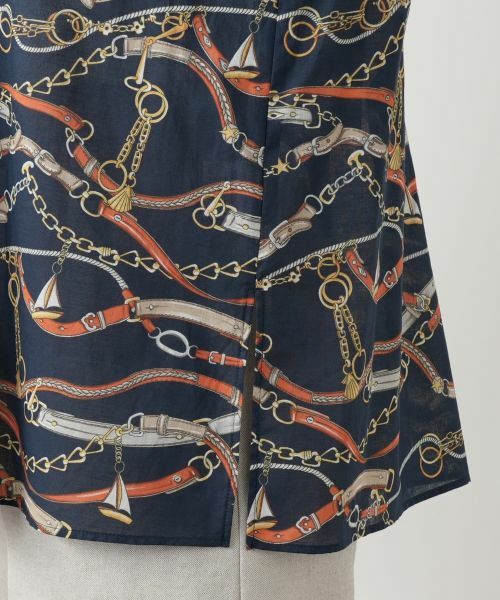 Leilian / レリアン シャツ・ブラウス | チェーンベルトプリントブラウス | 詳細11