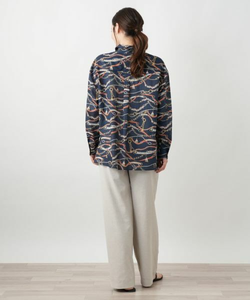 Leilian / レリアン シャツ・ブラウス | チェーンベルトプリントブラウス | 詳細3