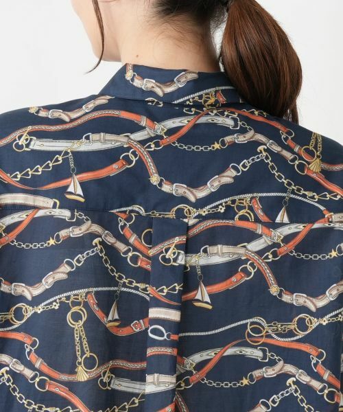 Leilian / レリアン シャツ・ブラウス | チェーンベルトプリントブラウス | 詳細8