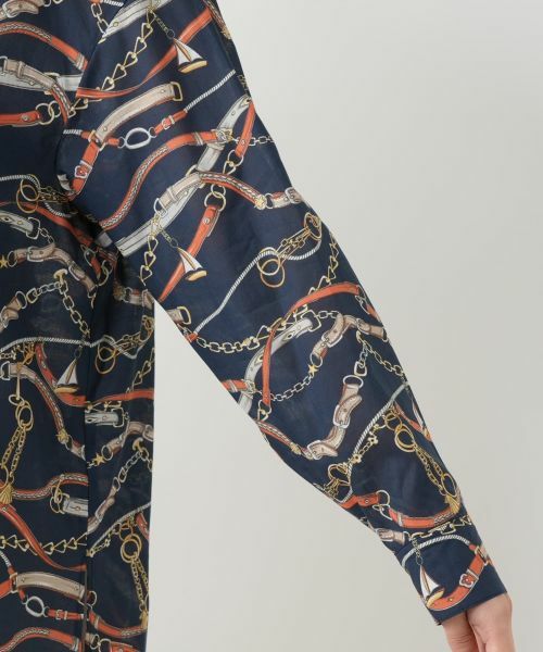 Leilian / レリアン シャツ・ブラウス | チェーンベルトプリントブラウス | 詳細9