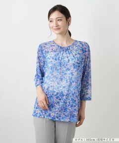 Leilian / レリアン カットソー | フラワープリントカットソー【ERICA】