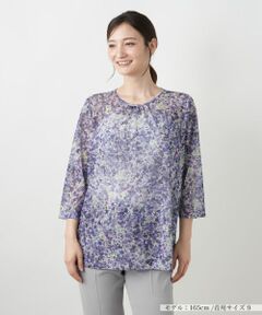 Leilian / レリアン カットソー | フラワープリントカットソー【ERICA】