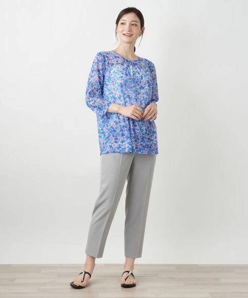 Leilian / レリアン カットソー | フラワープリントカットソー【ERICA】 | 詳細1