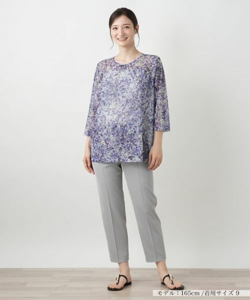 Leilian / レリアン カットソー | フラワープリントカットソー【ERICA】 | 詳細4