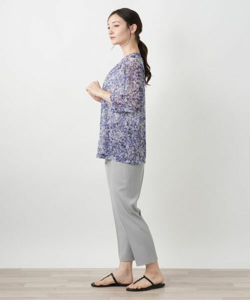 Leilian / レリアン カットソー | フラワープリントカットソー【ERICA】 | 詳細5
