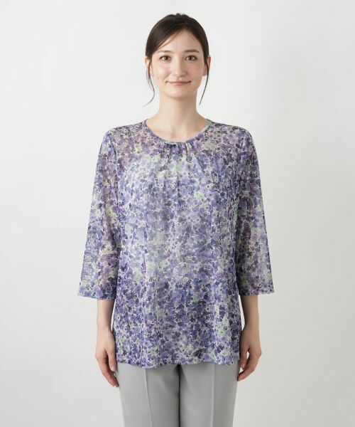 Leilian / レリアン カットソー | フラワープリントカットソー【ERICA】 | 詳細7
