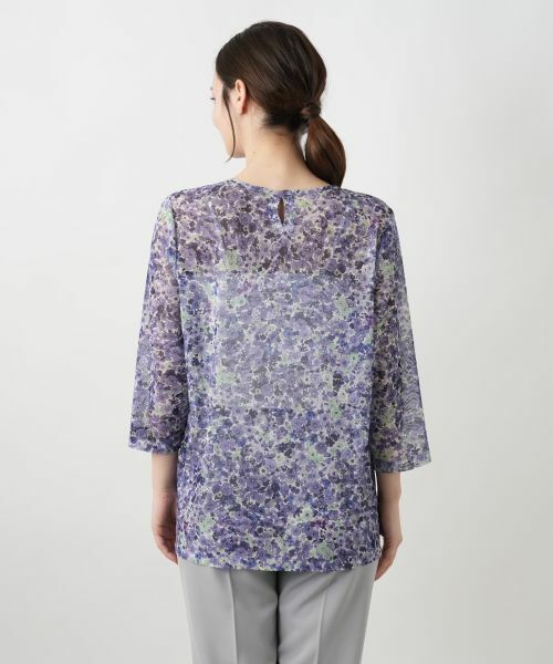 Leilian / レリアン カットソー | フラワープリントカットソー【ERICA】 | 詳細9