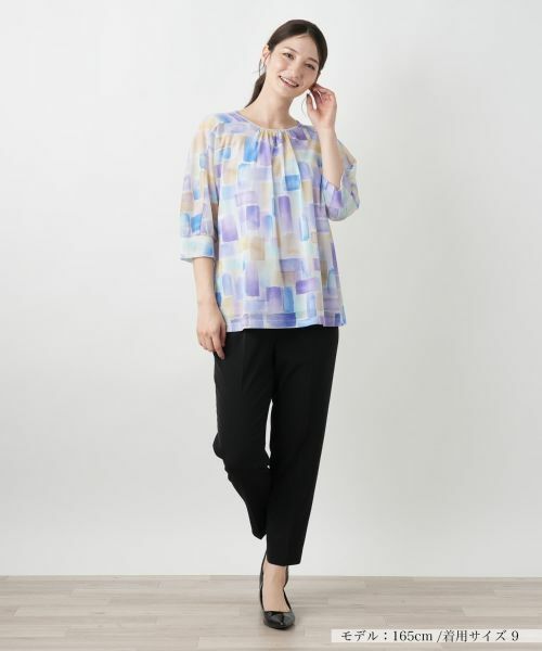 Leilian / レリアン カットソー | プリントカットソー | 詳細1