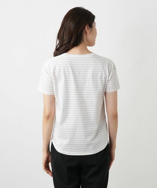 Leilian / レリアン カットソー | ボーダーカットソー | 詳細10