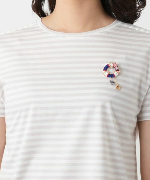 Leilian / レリアン カットソー | ボーダーカットソー | 詳細11