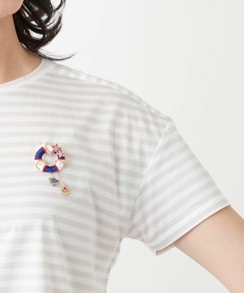 Leilian / レリアン カットソー | ボーダーカットソー | 詳細13