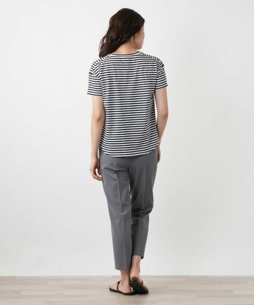 Leilian / レリアン カットソー | ボーダーカットソー | 詳細3