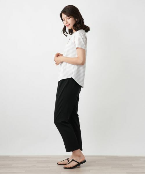Leilian / レリアン カットソー | ボーダーカットソー | 詳細5