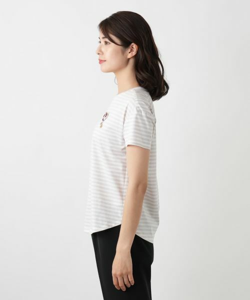 Leilian / レリアン カットソー | ボーダーカットソー | 詳細9