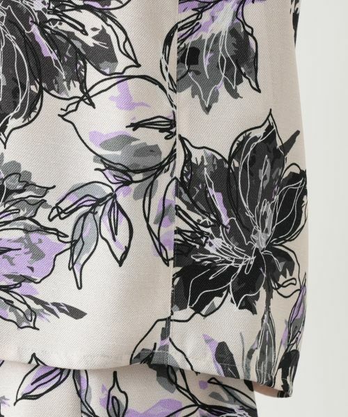 Leilian / レリアン シャツ・ブラウス | 花柄クルーネックブラウス | 詳細10