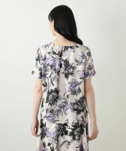 Leilian / レリアン シャツ・ブラウス | 花柄クルーネックブラウス | 詳細6